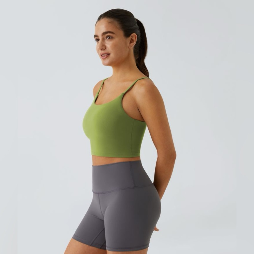 Halara Basic Padded Workout Cropped Tank Top - Si… - image 3